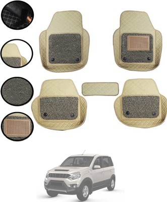 ABJD Leatherite 7D Mat For  Mahindra Nuvosport(Beige)