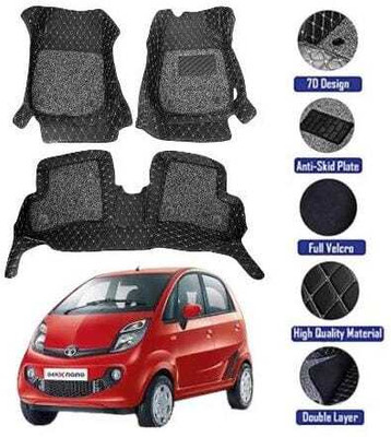 GENFRID Leatherite 7D Mat For  Tata Nano(Black)