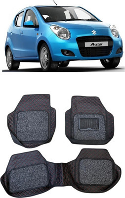 Arnejaa Leatherite 7D Mat For  Maruti Suzuki A-Star(Red, Black)