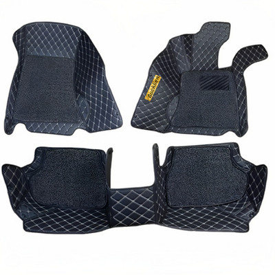 Auckkien Leather 7D Mat For  Kia Carens(Black)
