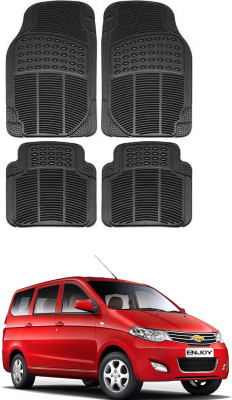 FKOK Rubber, Silicone Standard Mat For  Chevrolet Enjoy(Black)