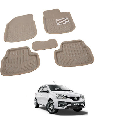 ROSHNEER ENTERPRISES PVC 3D Mat For  Toyota Etios(Beige)