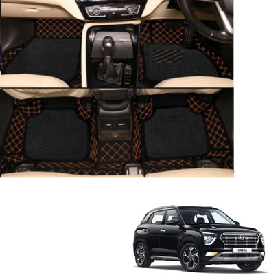 Autoclow Leatherite 7D Mat For  Hyundai Creta(Black, Brown)