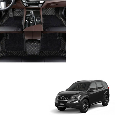 Autoclow Leatherite 7D Mat For  Mahindra XUV 500(Gold, Black)