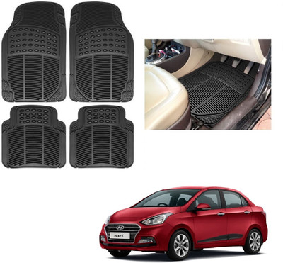ROSHNEER ENTERPRISES Rubber Standard Mat For  Hyundai Xcent(Black)