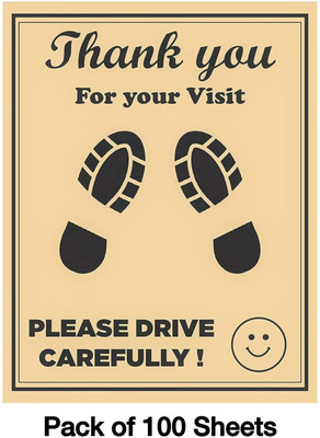 GURUMU Paper Disposable Paper Mat For  Universal For Car(Brown)