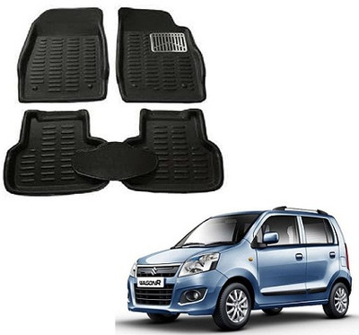 SLSHILPA Plastic 3D Mat For  Maruti Suzuki WagonR(Black)