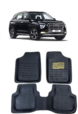 arneja trading company Polyutherine 3D Mat For  Hyundai Creta(Black)