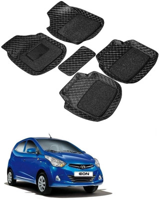 Autocom Leatherite 7D Mat For  Hyundai Eon(Black)