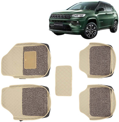 Kingsway Leatherite 7D Mat For  Jeep Compass(Beige)