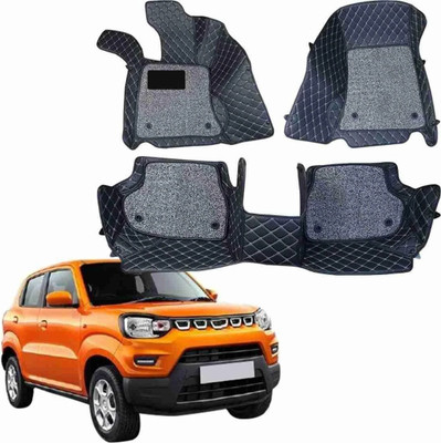 VIAZ VENTURES Leather 7D Mat For  Maruti S-Presso(Black)