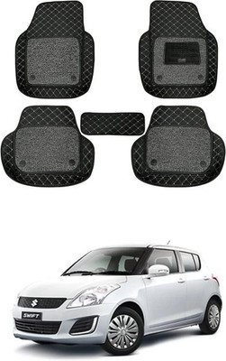 Kuntal Leather 7D Mat For  Maruti Suzuki Swift(Black)