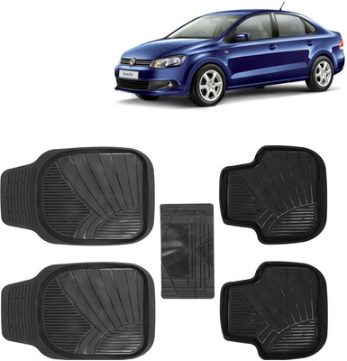 Kingsway PVC Tray Mat For  Volkswagen Vento(Black)