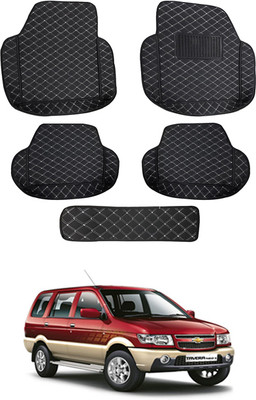 MATIES Leatherite 7D Mat For  Chevrolet Tavera(Black)