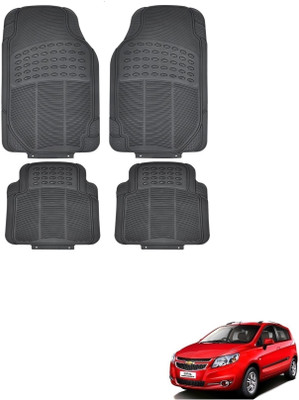 KOZDIKO Rubber Standard Mat For  Chevrolet Sail Hatchback(Black)