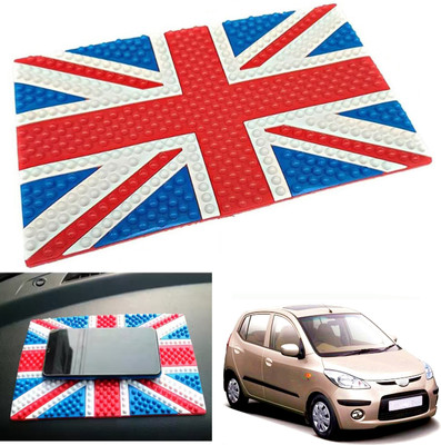PEEPS STORE Rubber Tray Mat For  Hyundai i10(Red, Blue)