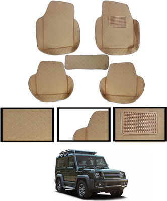 MSNP Leatherite 7D Mat For  Force Gurkha(Beige)
