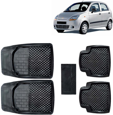 Kingsway PVC Tray Mat For  Chevrolet Spark(Black)