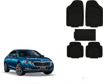 Autorepute Rubber Standard Mat For  Skoda Octavia(Black)