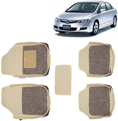 Kingsway Leatherite 7D Mat For  Honda Civic(Beige)