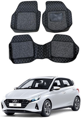arneja trading company Leatherite 7D Mat For  Hyundai i20(Silver, Black)