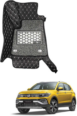 COSMOGEAR Leatherite 7D Mat For  Volkswagen Taigun(Black)
