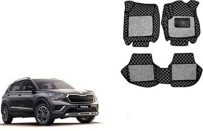 Autorepute Leather 7D Mat For  Skoda Kushaq(Black)