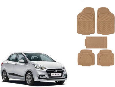Autorepute Rubber Standard Mat For  Hyundai Xcent(Beige)