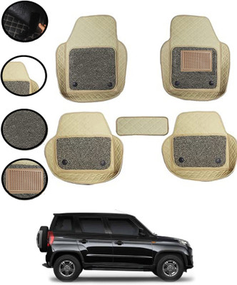 AYW Leatherite 7D Mat For  Mahindra Universal For Car(Beige)