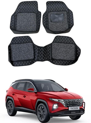 arneja trading company Leatherite 7D Mat For  Hyundai Tucson(Silver, Black)