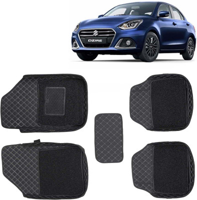 Kingsway Leatherite 7D Mat For  Maruti Suzuki Swift Dzire(Black)