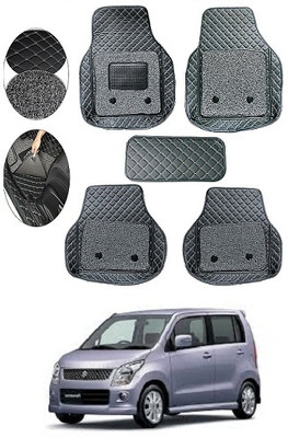 SLSHILPA Leather 7D Mat For  Maruti Suzuki WagonR(Black)