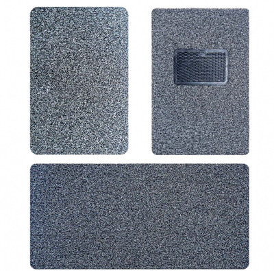 Kingsway PVC Standard Mat For  Universal For Car(Grey)