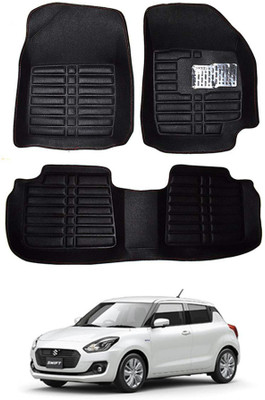 MATIES Plastic 5D Mat For  Maruti Suzuki Swift(Black)