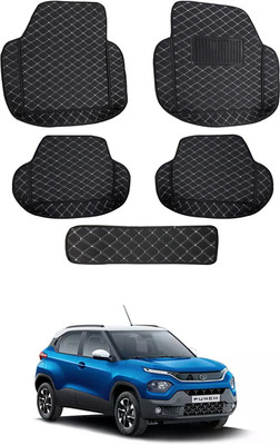 MATIES Leatherite 7D Mat For  Tata Punch(Black)