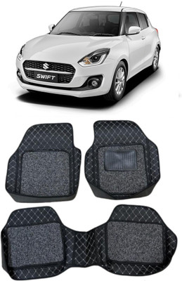 arneja trading company Leatherite 7D Mat For  Maruti Suzuki New Swift(Silver, Black)