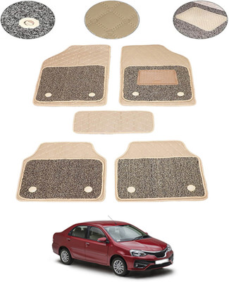 MSNP Leatherite 7D Mat For  Toyota Etios(Beige)
