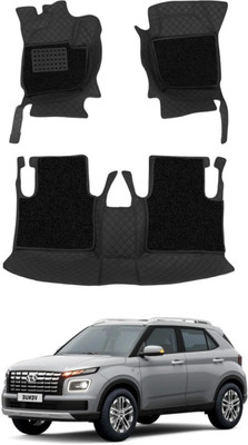 FF TRADERS Leatherite 7D Mat For  Hyundai Venue(Black)