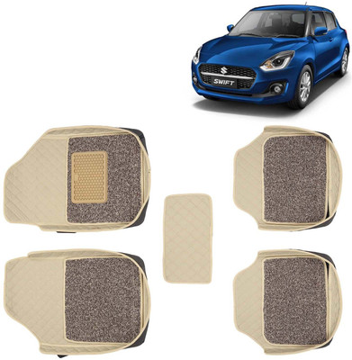 Kingsway Leatherite 7D Mat For  Maruti Suzuki Swift(Beige)
