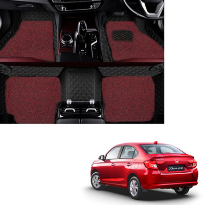Autoclow Leatherite 7D Mat For  Honda Amaze(Black, Red)