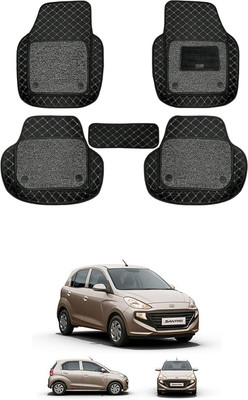 RKPSP Leatherite 7D Mat For  Hyundai Santro(Black)