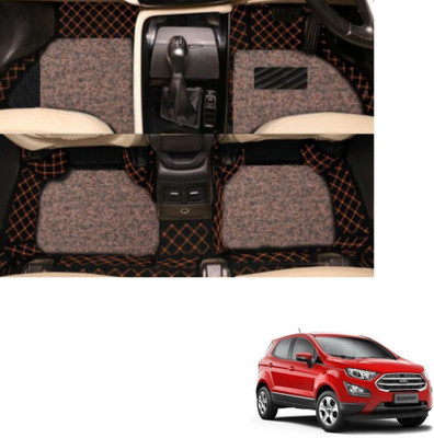 Autoclow Leatherite 7D Mat For  Ford Ecosport(Beige, Brown)