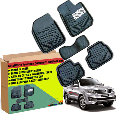 Autowhrib Plastic 3D Mat For  Toyota New Fortuner(Black)