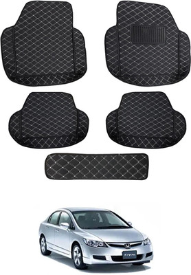 AYW Leatherite 7D Mat For  Honda Civic(Black)