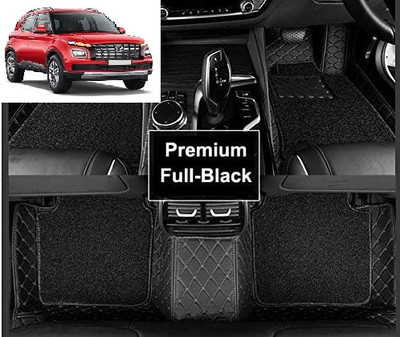 Footsace Leather 7D Mat For  Hyundai Venue(Black)