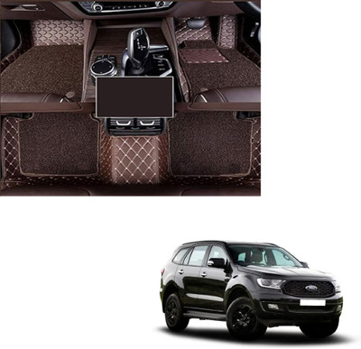 Autoclow Leatherite 7D Mat For  Ford Endeavour(Brown, Brown)