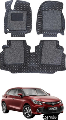 VIAZ VENTURES Leatherite 7D Mat For  Toyota Glanza(Black, Silver)