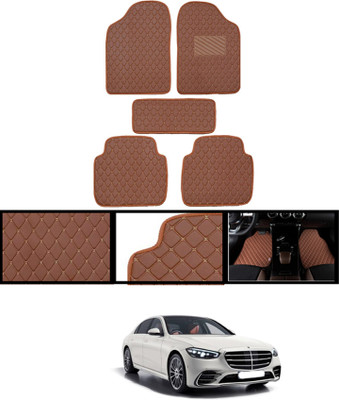 MATIES Leatherite Standard Mat For  Mercedes Benz Universal For Car(Brown)
