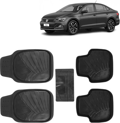 Kingsway PVC Tray Mat For  Volkswagen Virtus(Black)