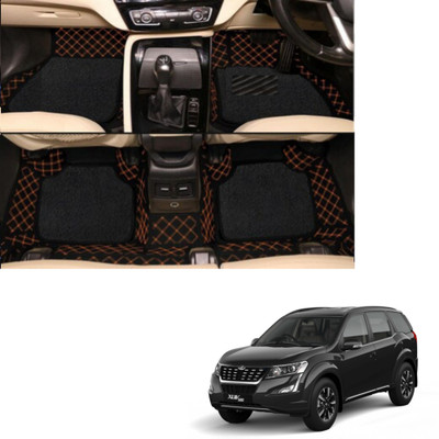 Autoclow Leatherite 7D Mat For  Mahindra XUV 500(Black, Brown)